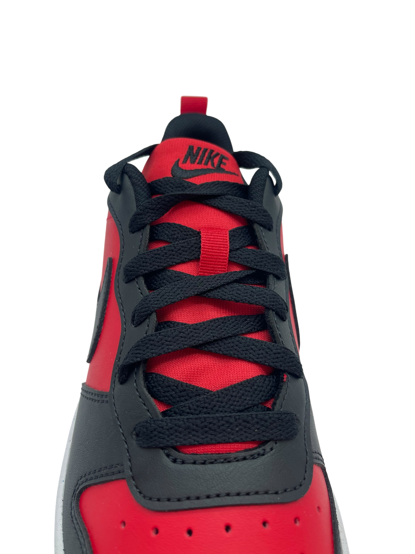 NIKE COURT BORIUGH LOW RECREAFT (GS) UNIVERSITY RED/BLACK