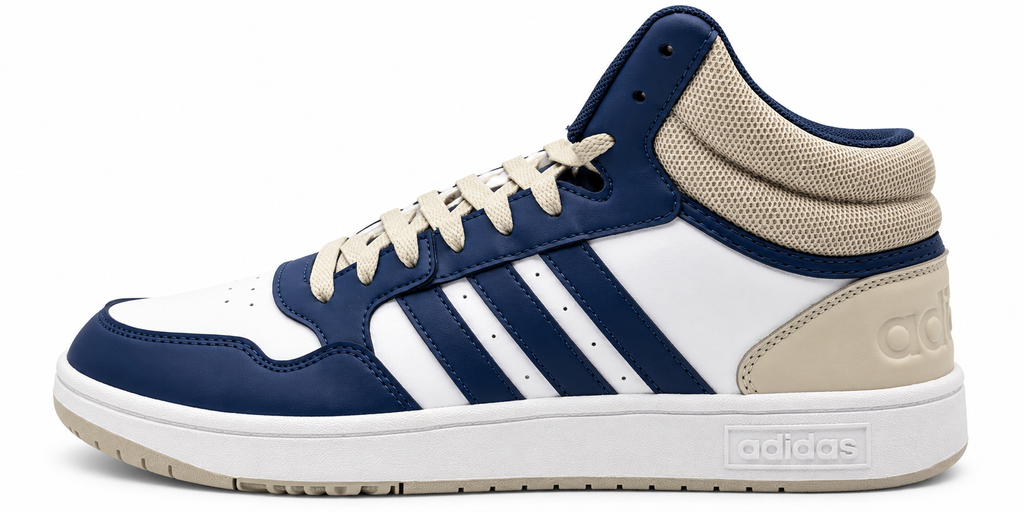 Adidas HOOPS 3.0 MID BCO AZUL CAFÉ