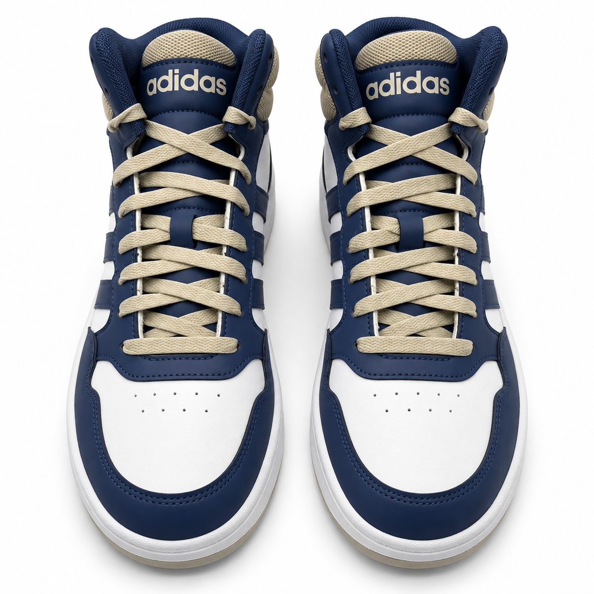 Adidas HOOPS 3.0 MID BCO AZUL CAFÉ