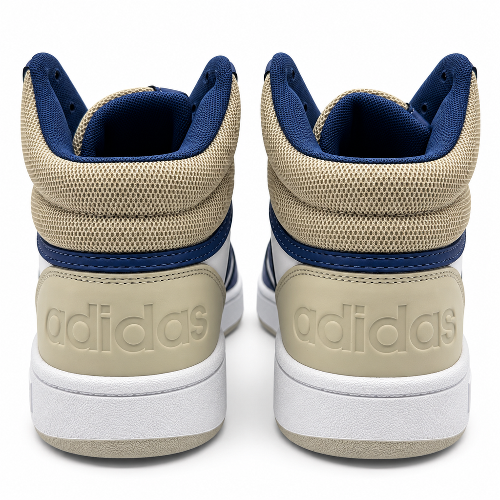 Adidas HOOPS 3.0 MID BCO AZUL CAFÉ