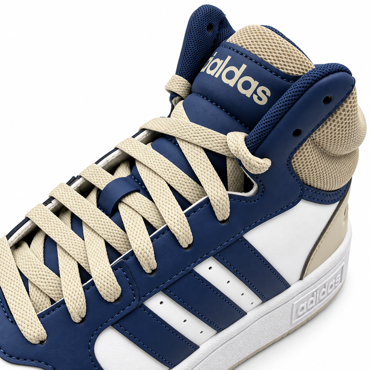 Adidas HOOPS 3.0 MID BCO AZUL CAFÉ