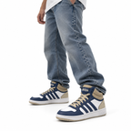 Adidas HOOPS 3.0 MID BCO AZUL CAFÉ