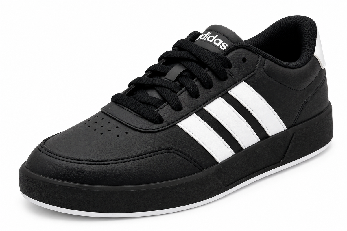 Adidas BREAKNET 3 J NEGRO BLANCO