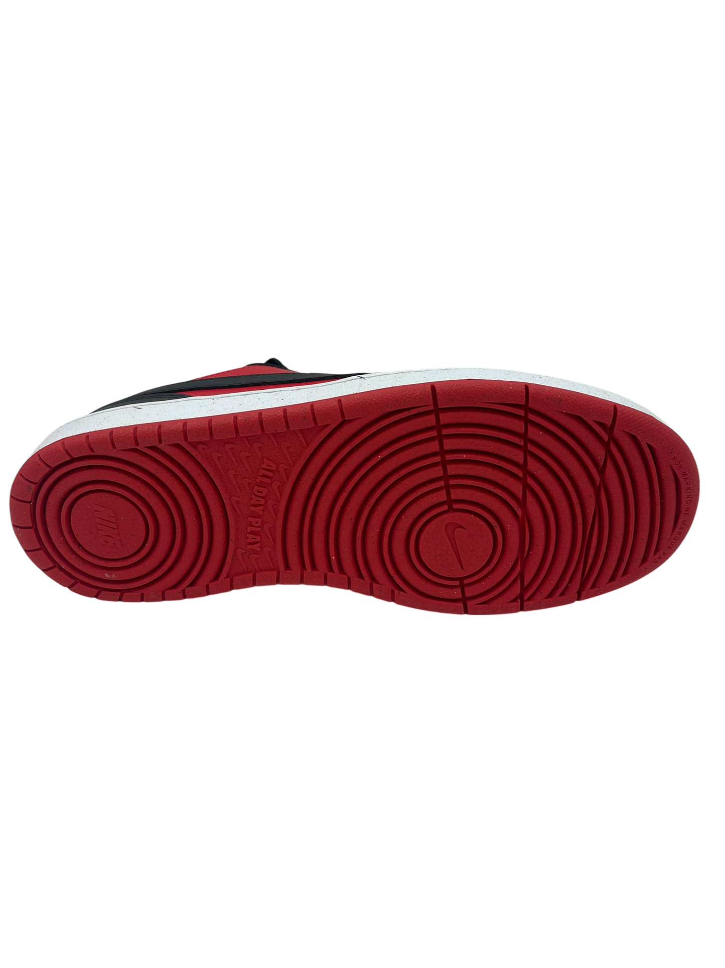 NIKE COURT BORIUGH LOW RECREAFT (GS) UNIVERSITY RED/BLACK