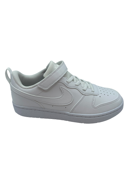 NIKE COURT BOROUGH LOW RECREAFT (PS) WHITE/WHITE