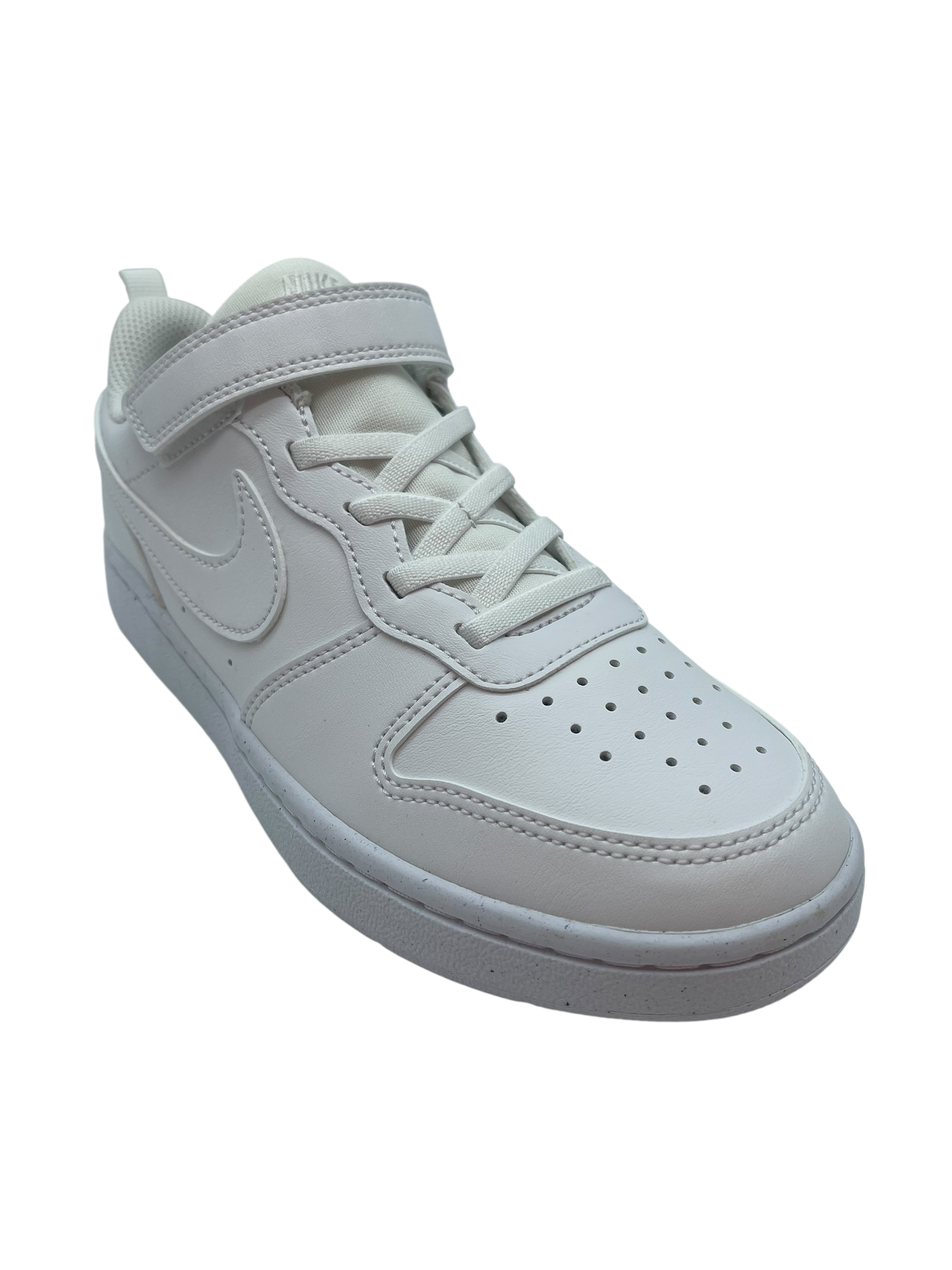 NIKE COURT BOROUGH LOW RECREAFT (PS) WHITE/WHITE