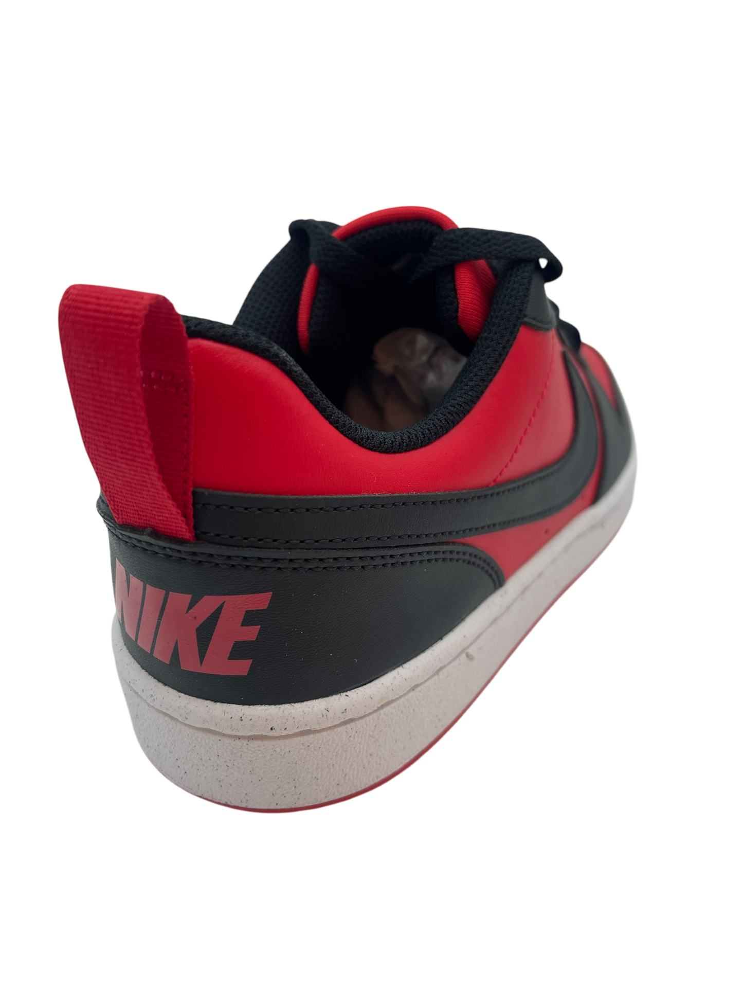 NIKE COURT BORIUGH LOW RECREAFT (GS) UNIVERSITY RED/BLACK